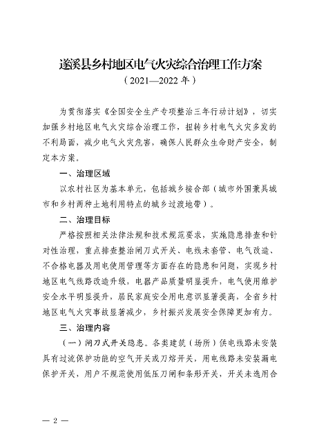 遂溪縣安全生產(chǎn)委員會(huì)遂溪縣消防安全委員會(huì)關(guān)于印發(fā)《遂溪縣鄉(xiāng)村地區(qū)電氣火災(zāi)綜合治理工作方案》的通知_頁面_02.png