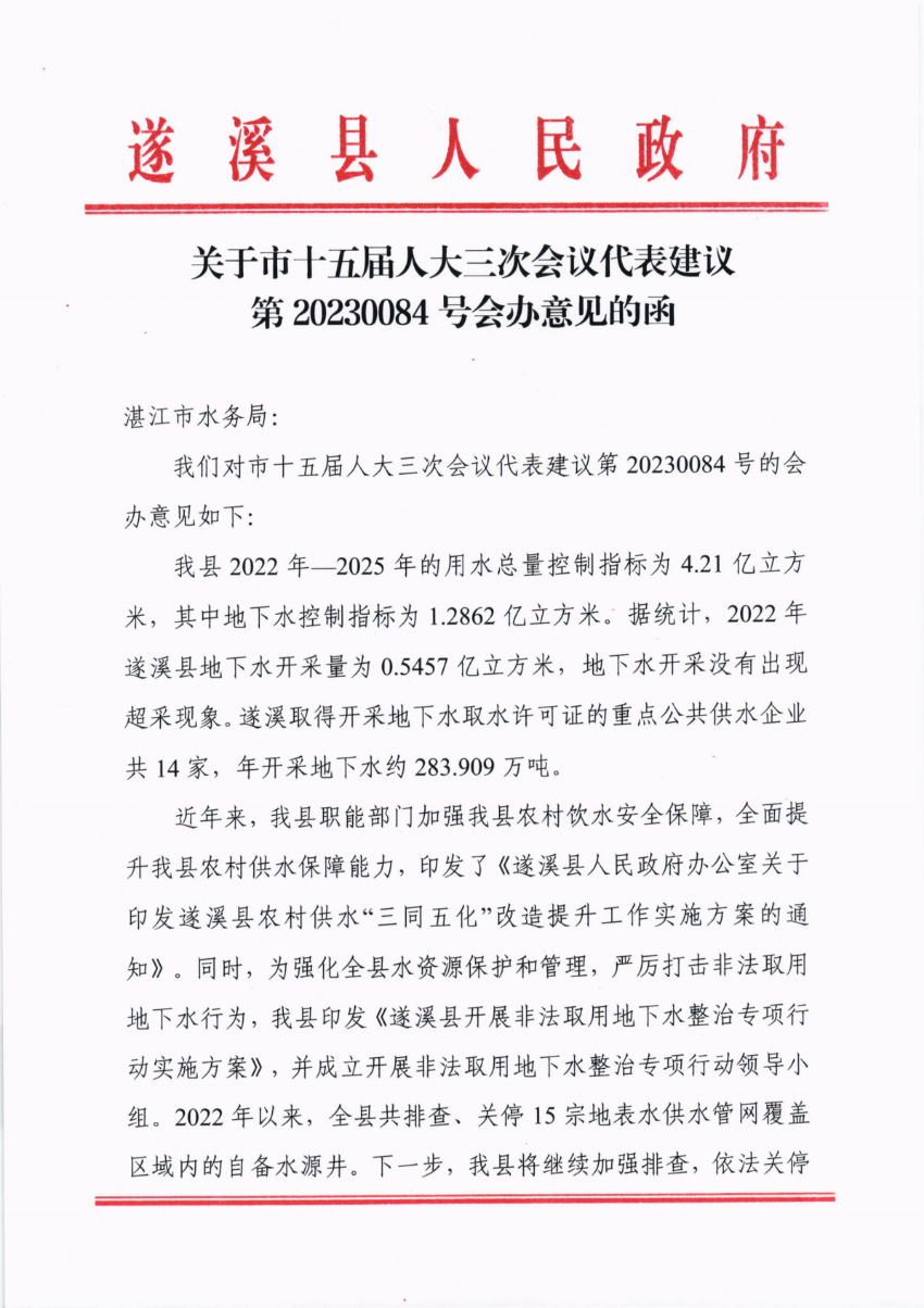 關(guān)于市十五屆人大三次會(huì)議代表建議第20230084號(hào)會(huì)辦意見的函_00.png