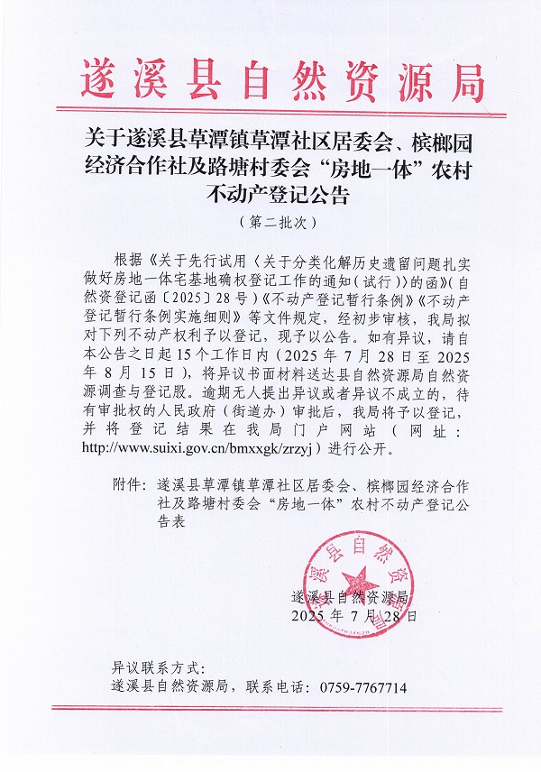 草潭鎮(zhèn)草潭社區(qū)居委會及路塘村委會不動產(chǎn)登記公告（第二批次）（歷史遺留問題）_頁面_1.jpg